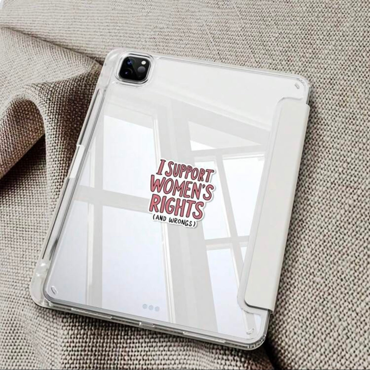 I Support Women's Rights and Wrongs Sticker