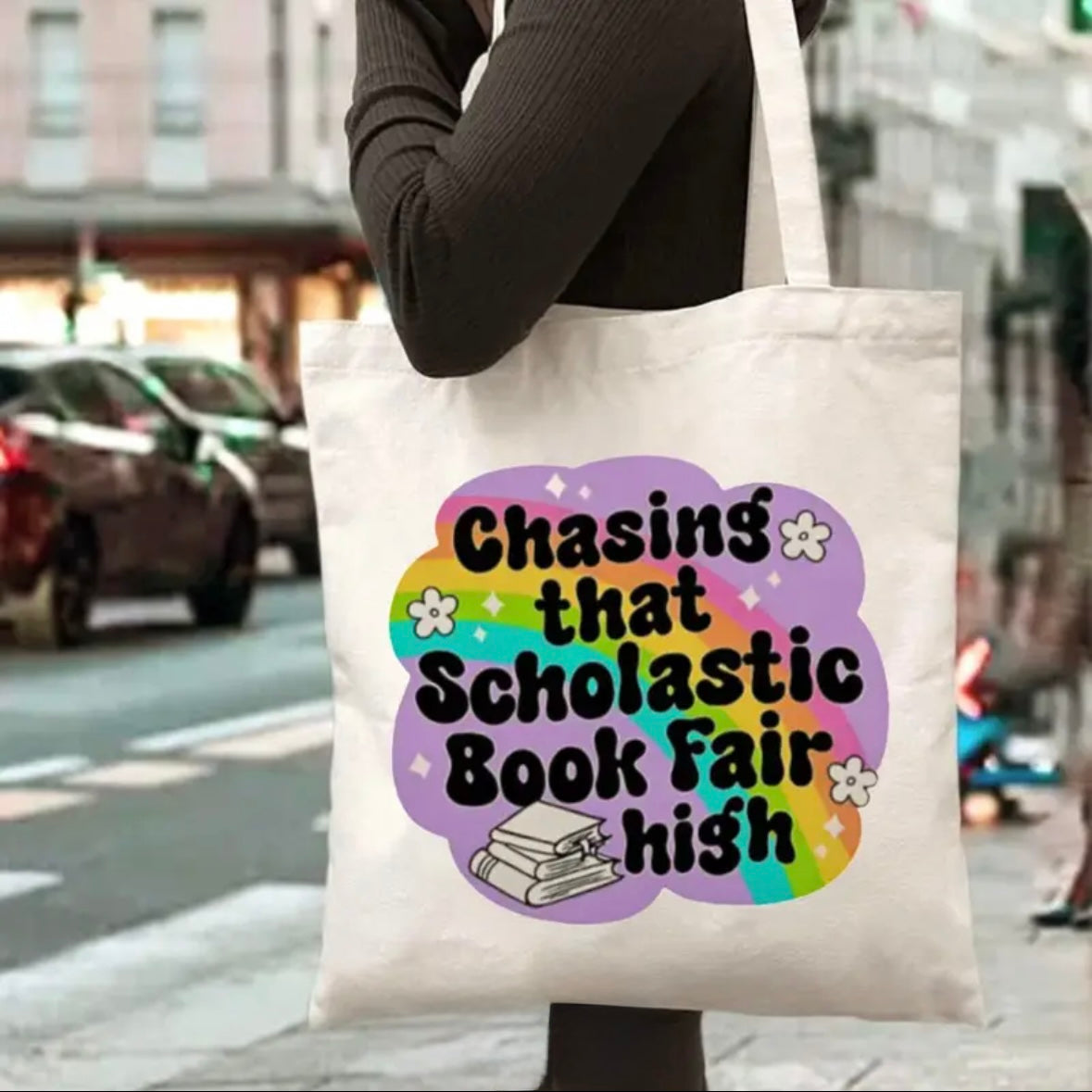 Chasing That Scholastic Book Fair High Tote