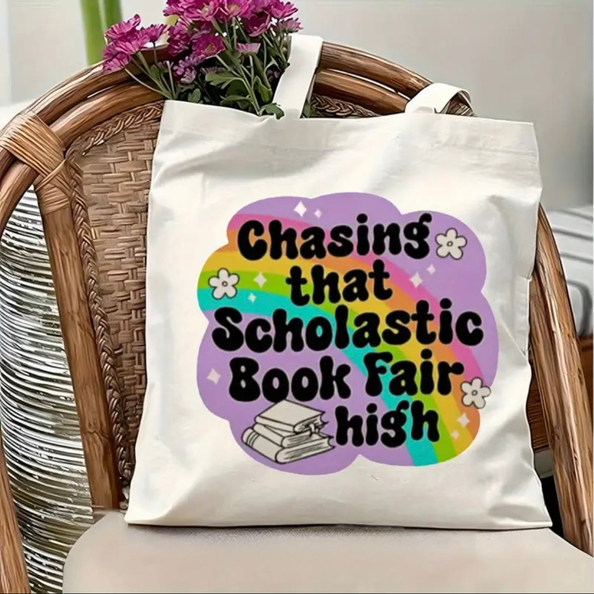 Chasing That Scholastic Book Fair High Tote