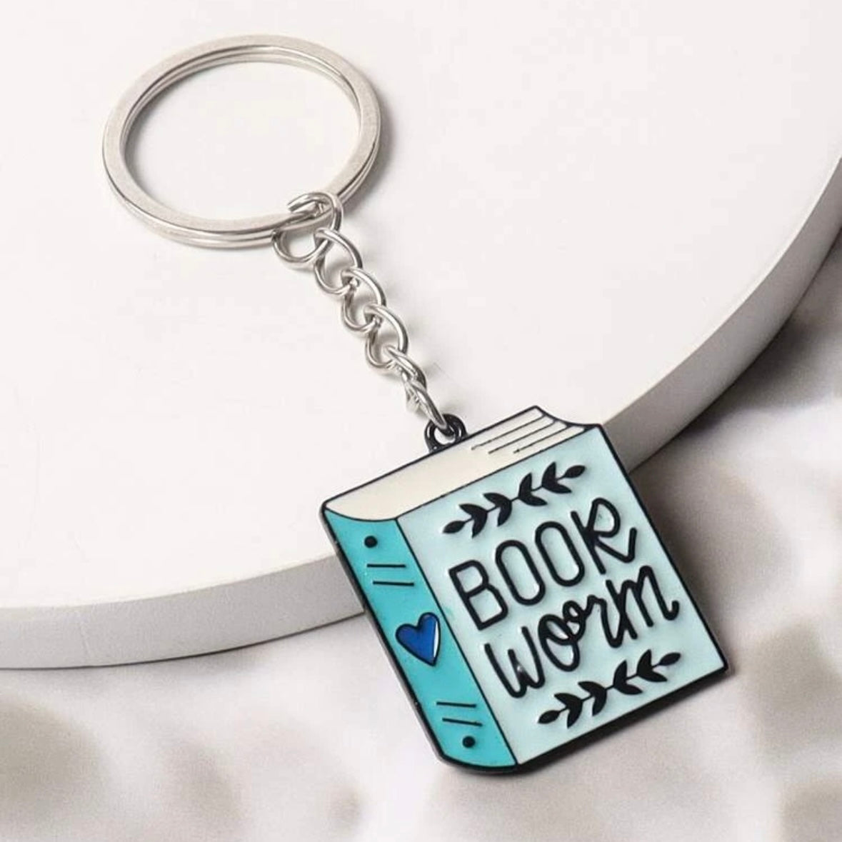 Book Worm Keychain