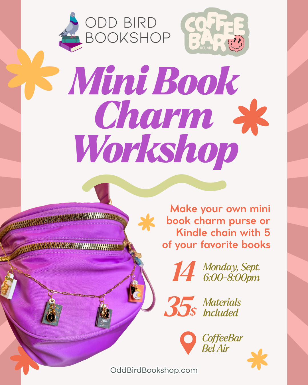 Mini Book Charm Workshop 9/14