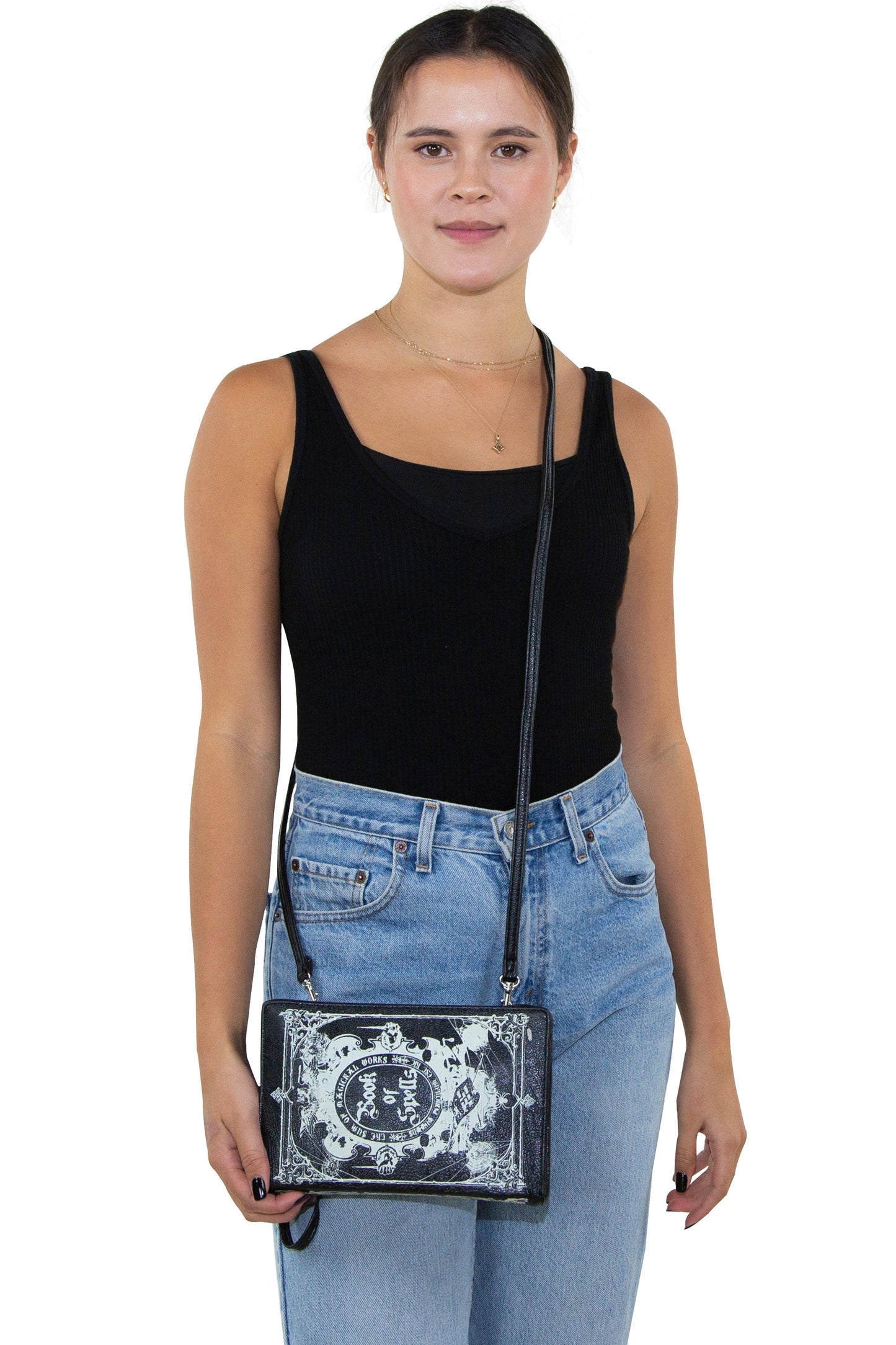 Glow in the Dark Book of Spells Crossbody Bag