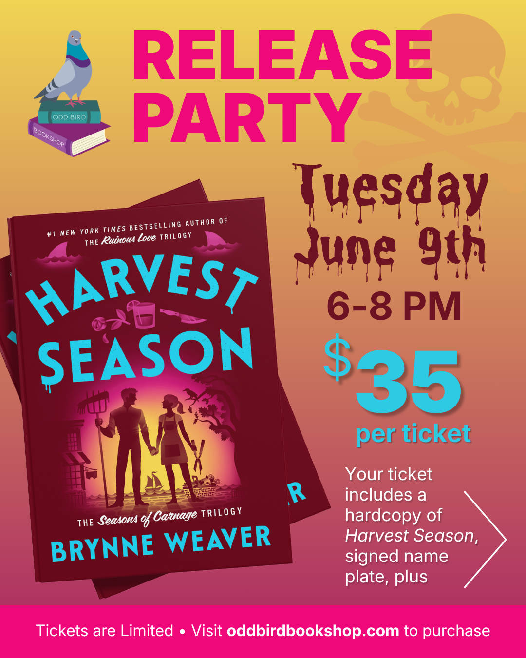 Harvest Season Book Release Party 🔪📚