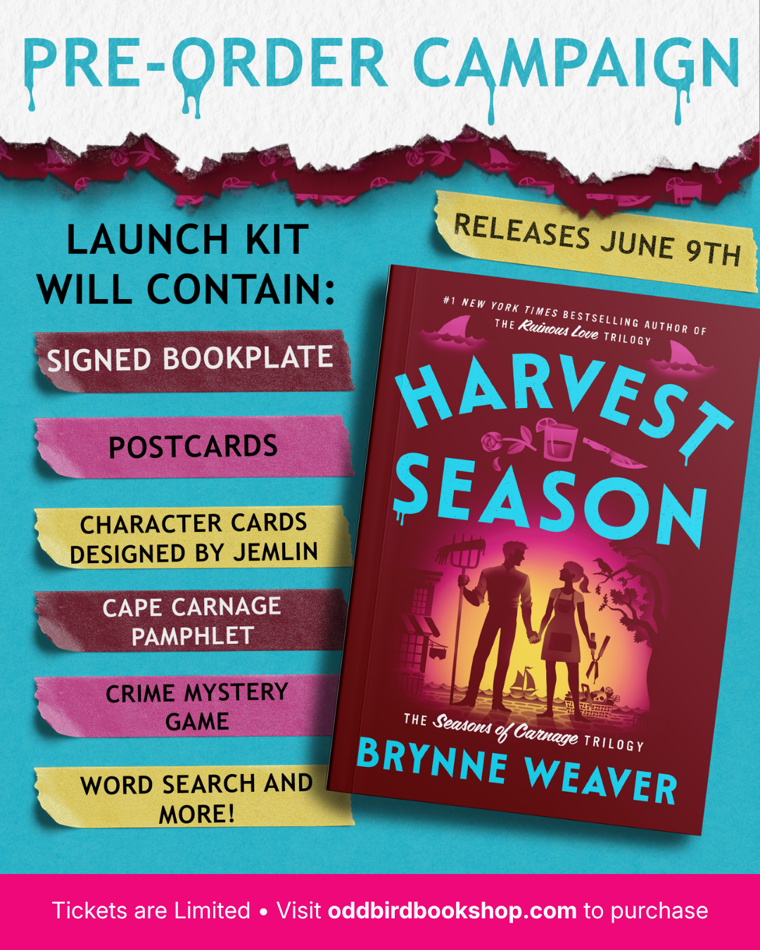 Harvest Season Book Release Party 🔪📚