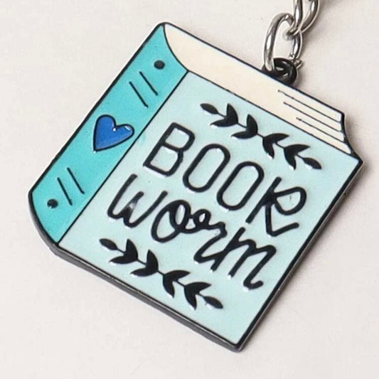 Book Worm Keychain