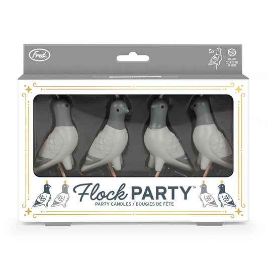 FLOCK PARTY Pigeon Candles - Set of 4