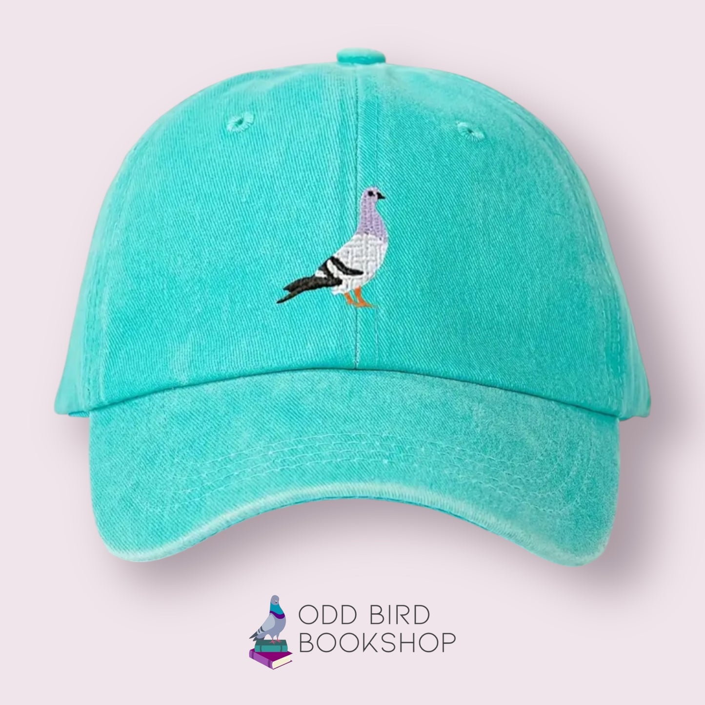Odd Bird Bookshop Pigeon Baseball Cap