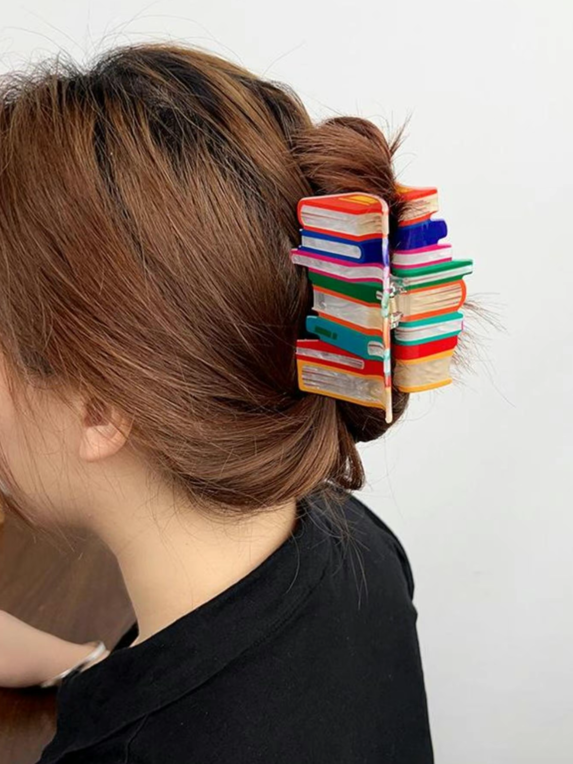 Book Stack Claw Clip