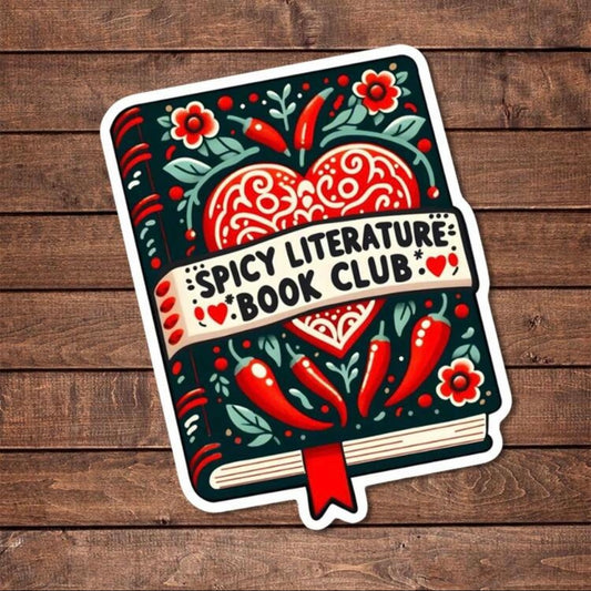 Spicy Literature Book Club Sticker