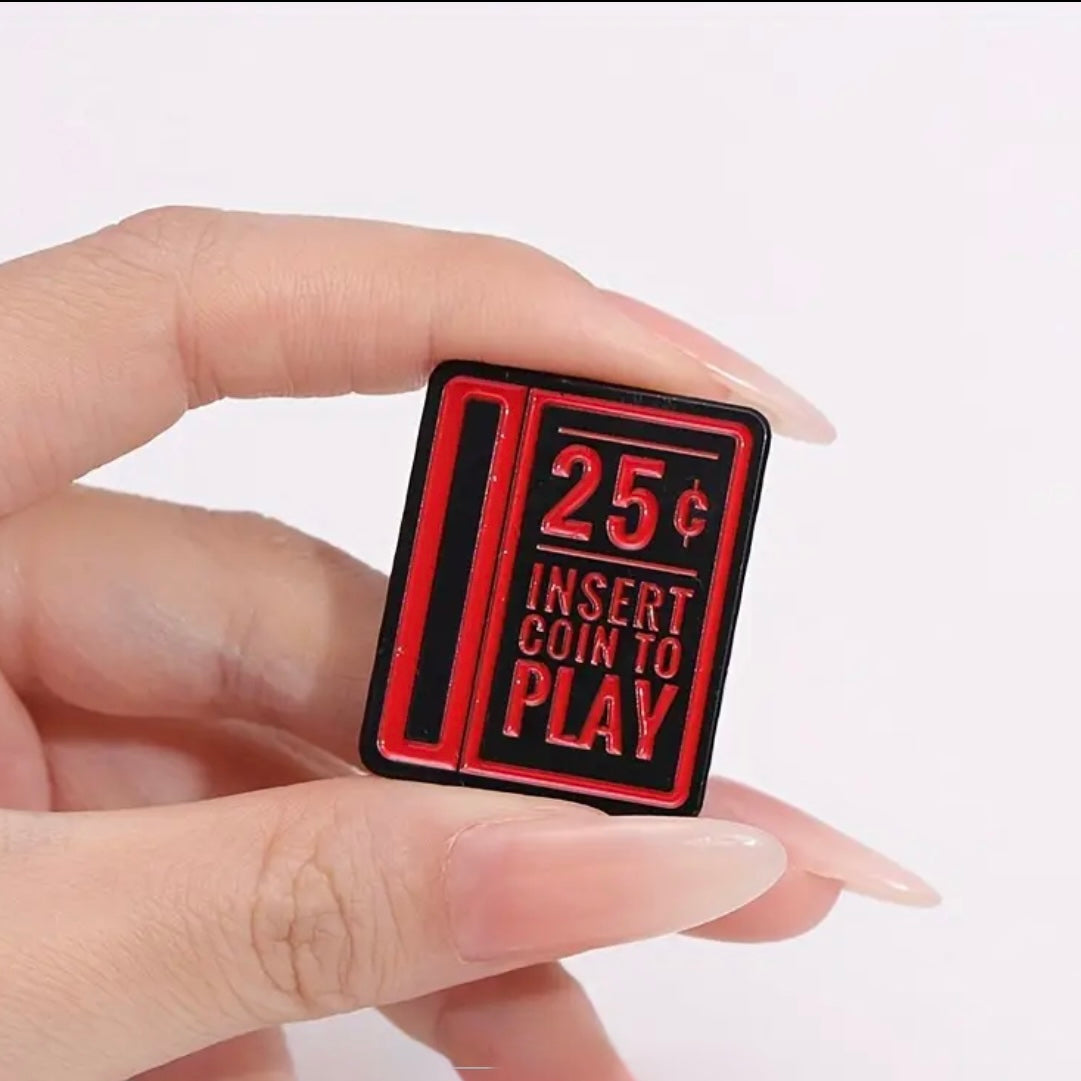 Insert Coin to Play Pin