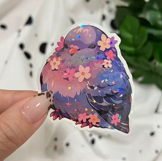 Pretty pigeon sticker