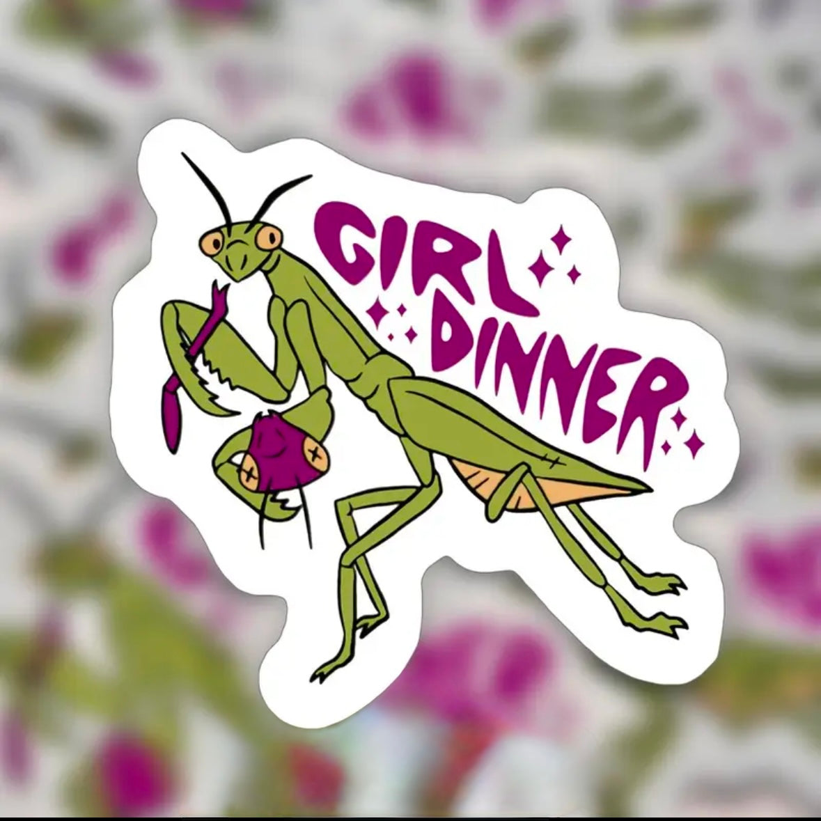 Girl Dinner Sticker