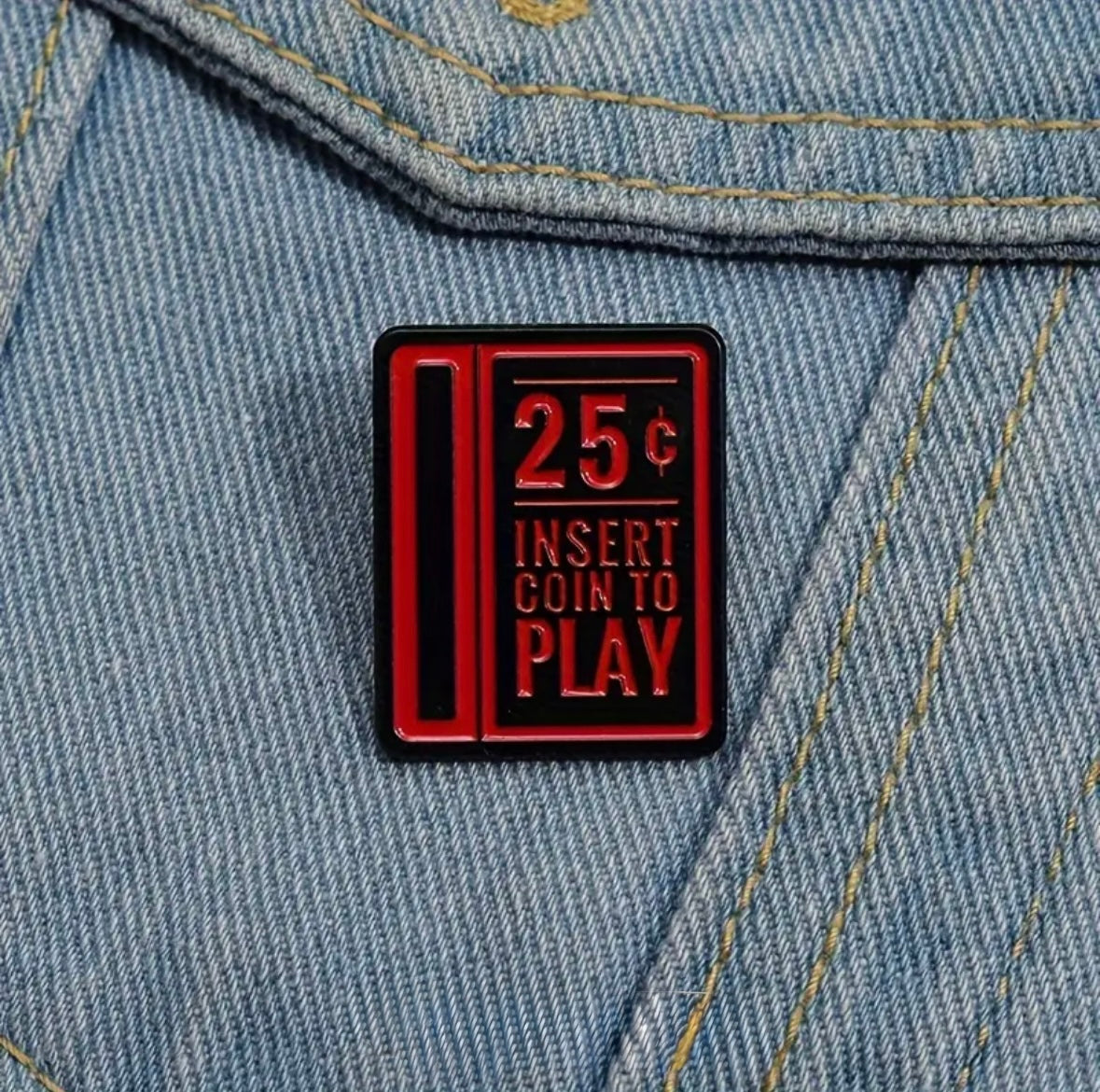 Insert Coin to Play Pin