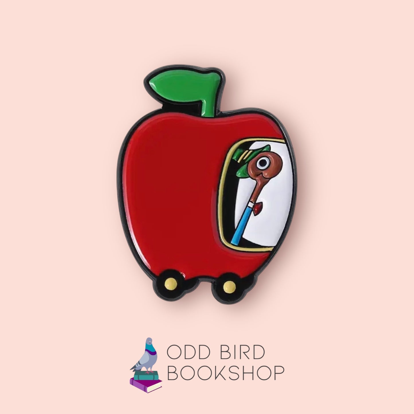 Lowly in Apple Car Pin 🪱🍎