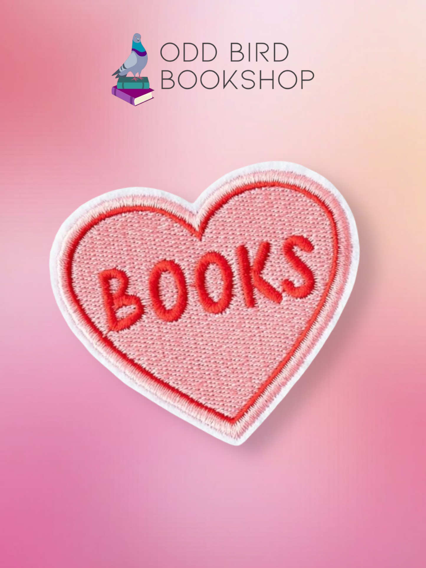 Books Heart Patch