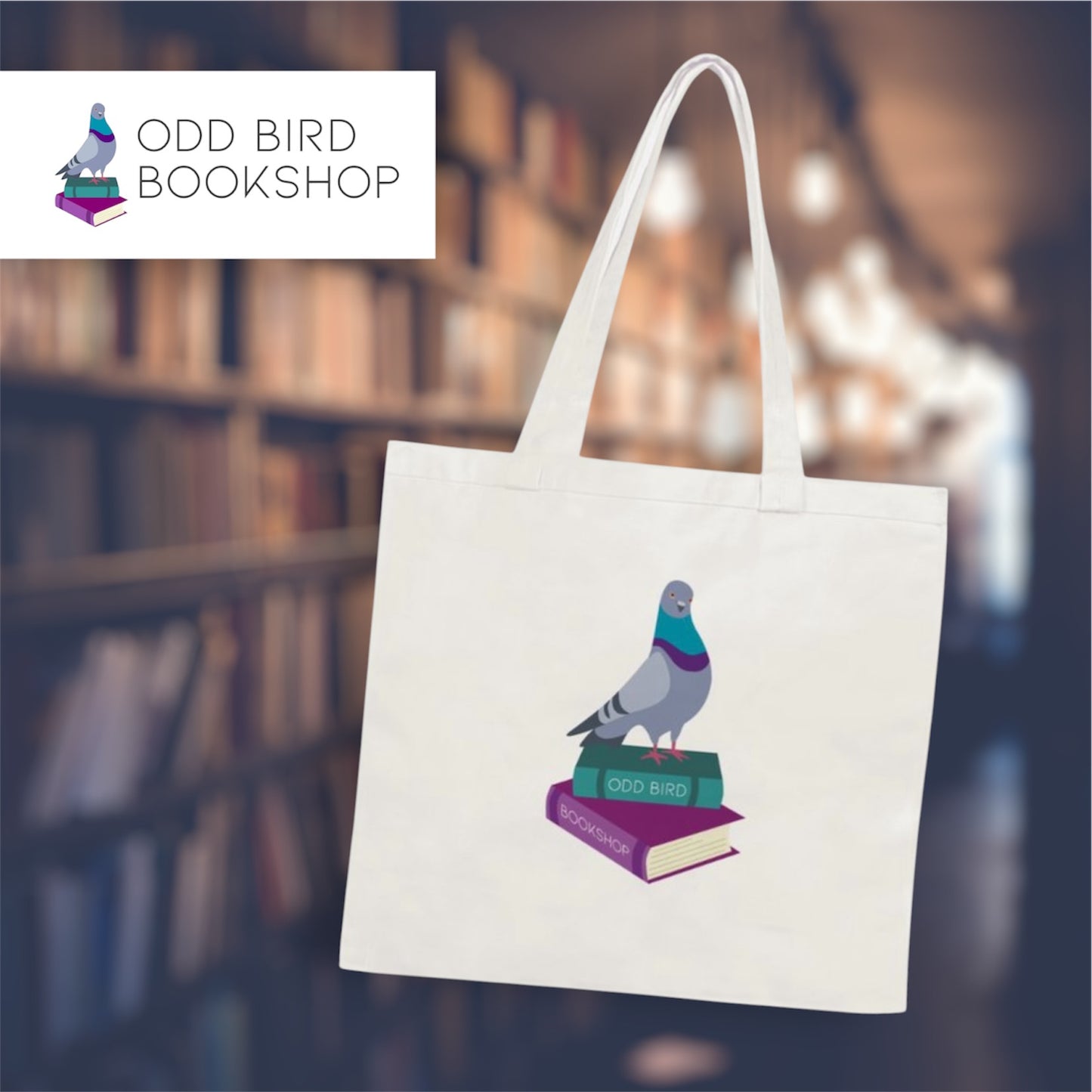 Odd Bird Bookshop Cotton Tote