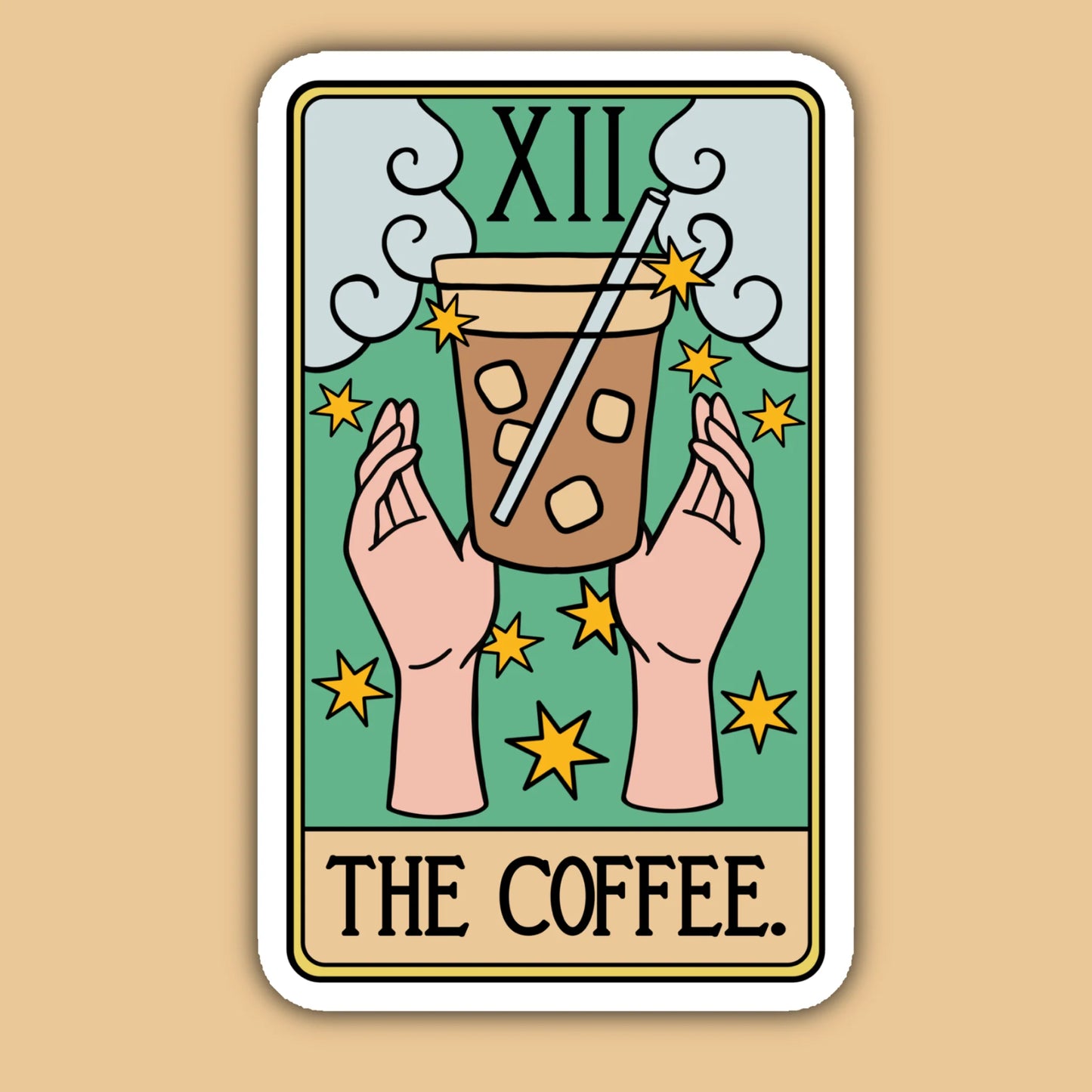 The Coffee Tarot Card Sticker