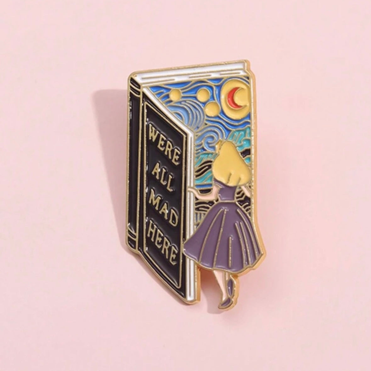 We're All Mad Here Pin