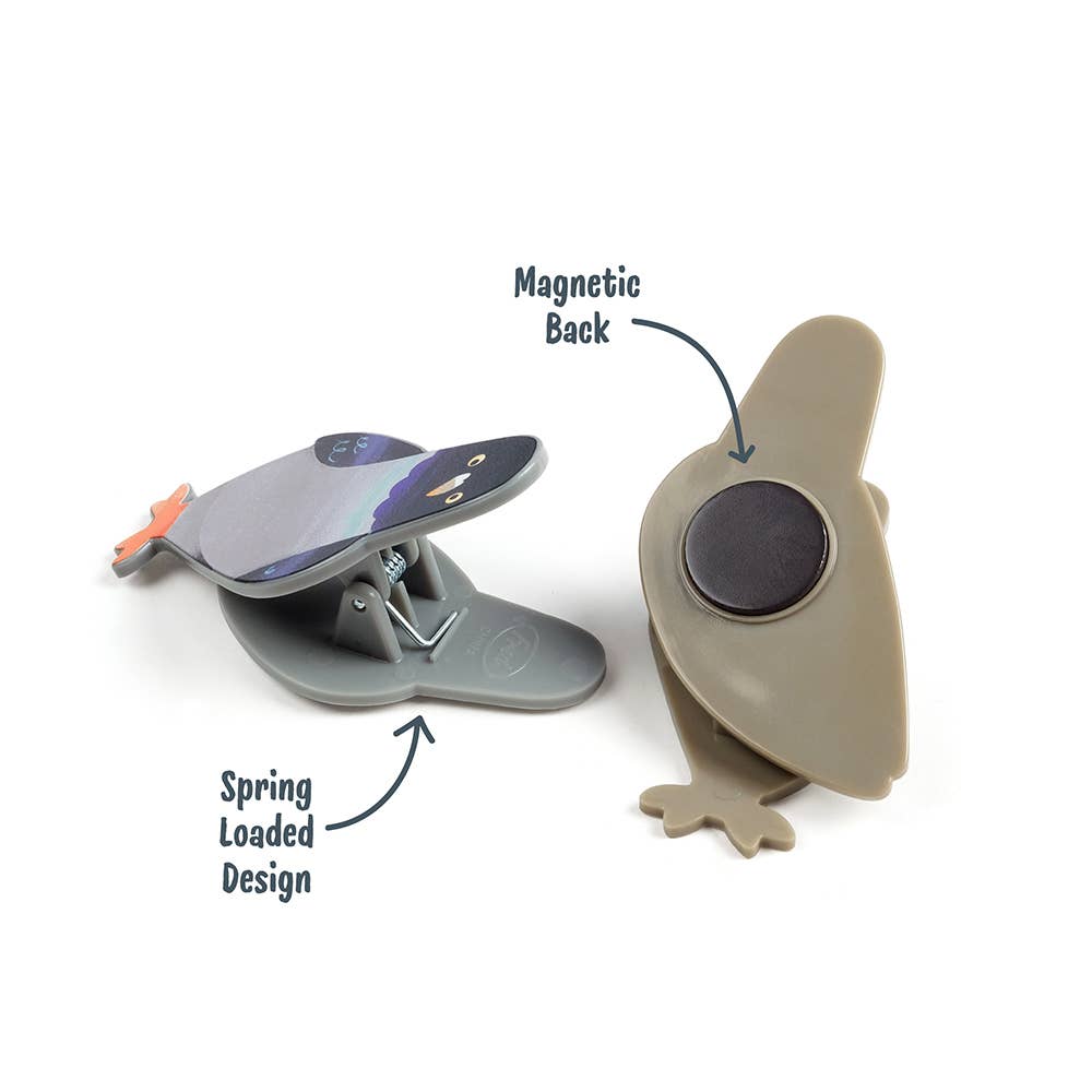 Peckish - Pigeon Bag Clips - Set of 4